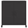 vidaXL Sideboard Schwarz 68x39x72 cm Stahl