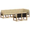 vidaXL Outdoor-Sofagarnitur 8 stk. Wei&szlig; und Beige
