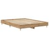 vidaXL Bettgestell ohne Matratze Artisan-Eiche 140x200cm Holzwerkstoff