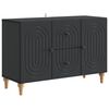 vidaXL TV-Schr&auml;nk Schwarz 89 x 34,5 x 60 cm Holzwerkstoff