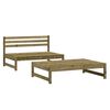 vidaXL 2-tlg. Garten-Lounge-Set Kiefernholz Impr&auml;gniert