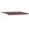 vidaXL Ausziehbare Markise Braun 500 x 300 cm Polyester