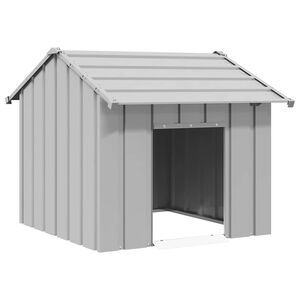 vidaXL Hundeh&uuml;tte mit Dach 85x107x81 cm Verzinkter Stahl