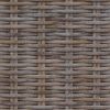 vidaXL Sitzbank mit Stauraum mit Kissen Grau 110 x 40 x 50 cm Rattan