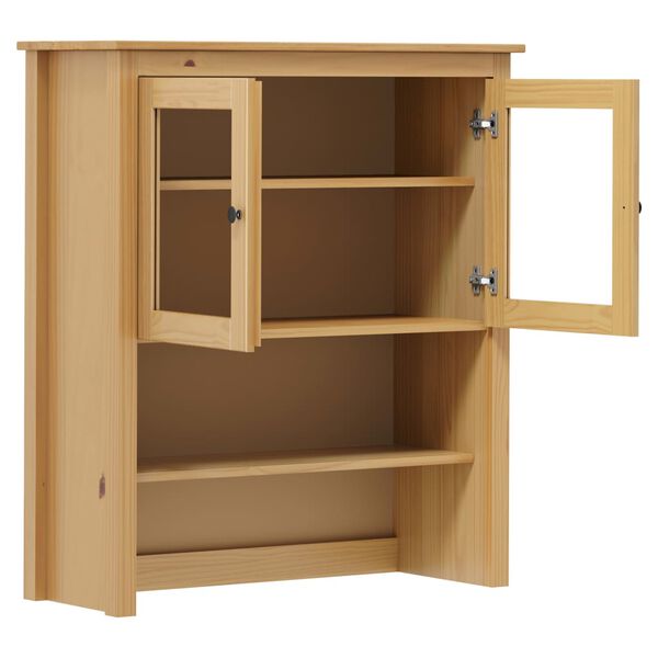 vidaXL Sideboard-Aufsatz Hill Honigbraun 90x33x100cm Massivholz Kiefer