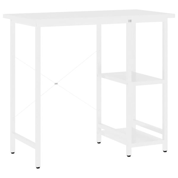 vidaXL Computertisch Wei&szlig; 80x40x72 cm MDF und Metall