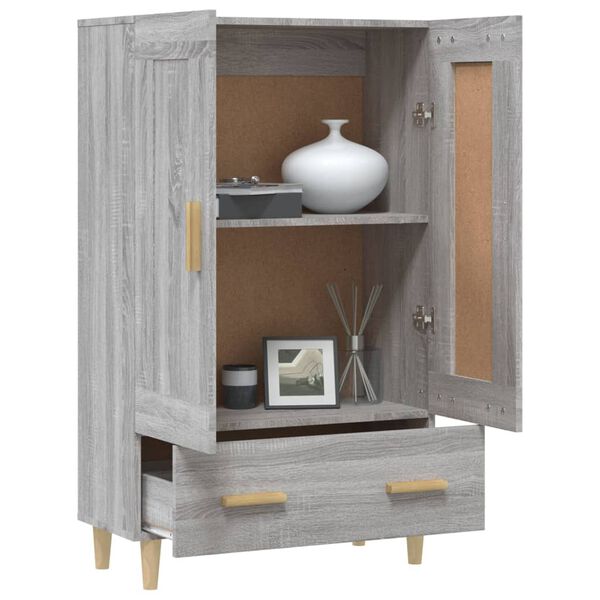 vidaXL Highboard Grau Sonoma 70x31x115 cm Holzwerkstoff