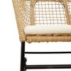 vidaXL 5-tlg. Garten-Essgruppe mit Kissen Braun Poly Rattan Glas