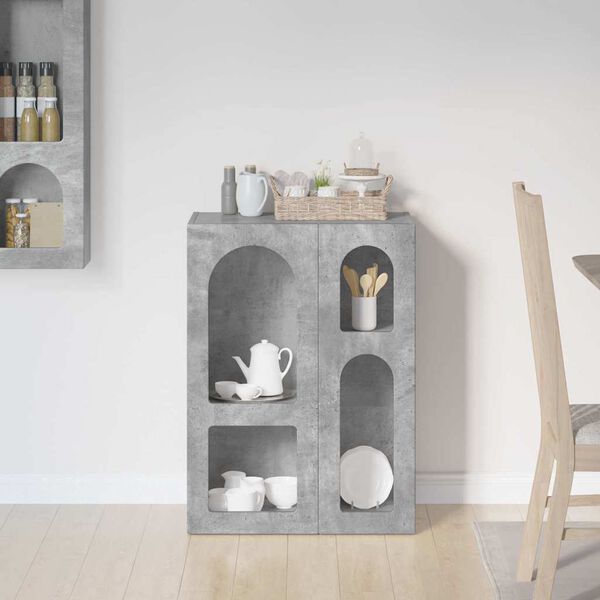 vidaXL Sideboard Beton Grau 59 x 35 x 80,5 cm Holzwerkstoff