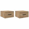 vidaXL Nachttisch 2 stk. Artisan-Eiche 35 x 35 x 20 cm Holzwerkstoff