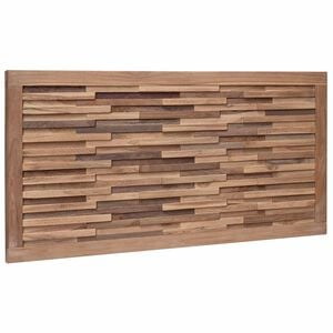 vidaXL Bettkopfteil Natur Massivholz Teak
