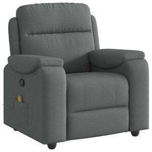 vidaXL Massagesessel Dunkelgrau Stoff