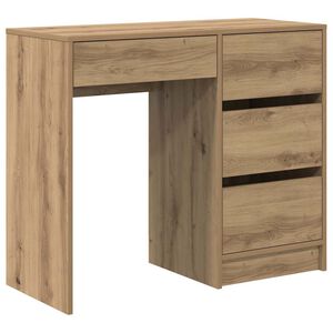 vidaXL Schreibtisch Artisan-Eiche 90 x 37,5 x 75 cm Holzwerkstoff