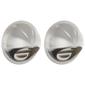 vidaXL L&uuml;ftungsgitter 2 stk. Silber 100 mm Edelstahl