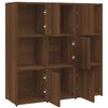 vidaXL B&uuml;cherregal Braun Eichen-Optik 90x30x90 cm Holzwerkstoff