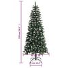 vidaXL Künstlicher Weihnachtsbaum mit Ständer Grün 150 cm PVC