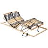 vidaXL Bett-Lattenrost Braun 100 x 190 cm Massivholz Buche