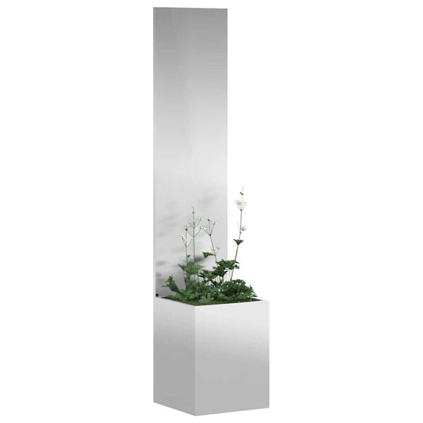 vidaXL Garten Sichtschutz-Leinwand Silber 32 x 150 cm Verzinkter Stahl