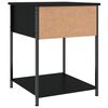 vidaXL Nachttisch Schwarz 44x45x58 cm Holzwerkstoff