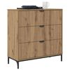 vidaXL Sideboard Artisan-Eiche 79,5 x 33 x 82 cm Holzwerkstoff