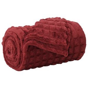 vidaXL Wohndecke Bordeauxrot 95 x 220 cm 0.5 kg Fleece