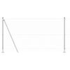 vidaXL Zaunpfosten Silber 25 x 1,2 m (25 mm Maschen) Stahl