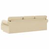 vidaXL Sofa Creme Gesamtabmessungen: 245 x 138 x 80 cm (B x T x H)