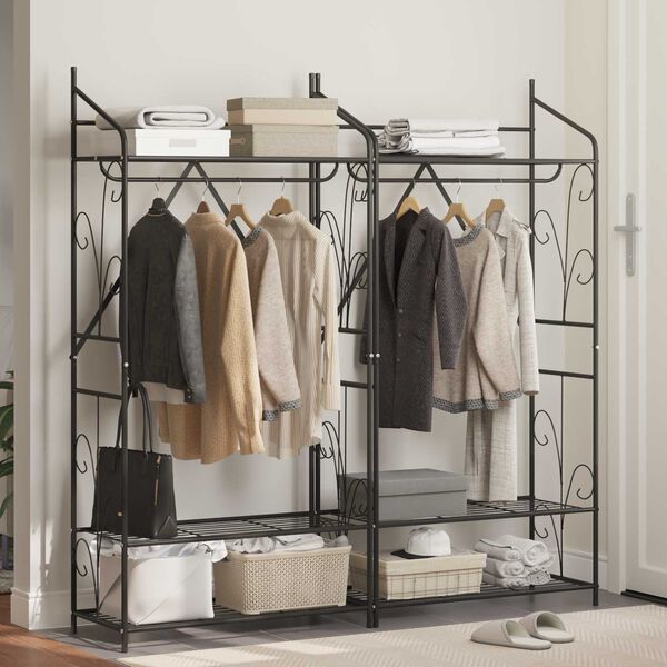 vidaXL Offener Kleiderschrank Uni 2 pcs 78 x 36 x 158 cm