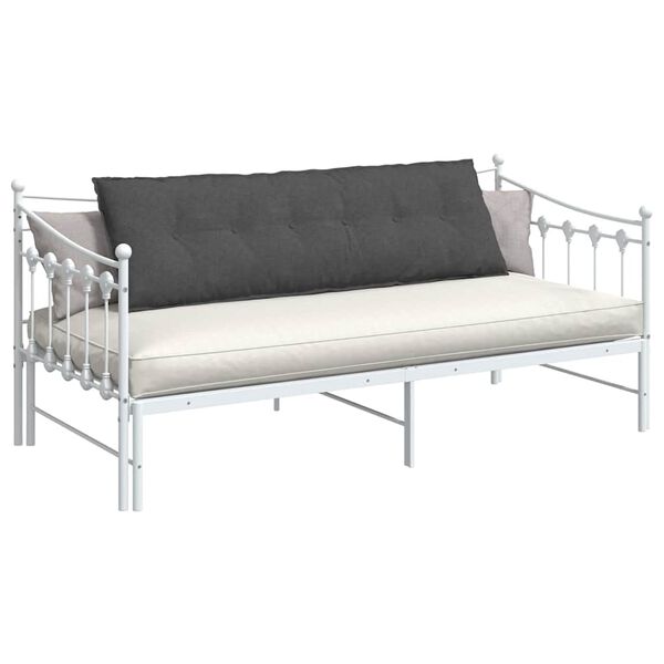 vidaXL R&uuml;ckenkissen Dunkelgrau 160 x 50 cm Cordstoff