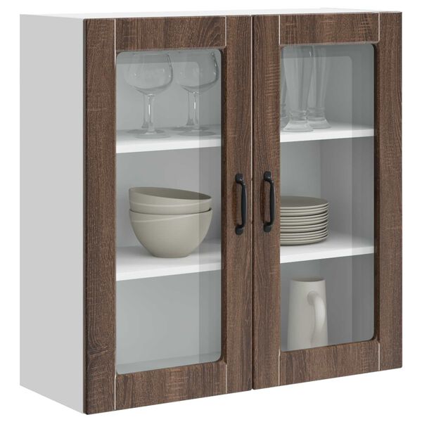 vidaXL K&uuml;chenschrank Braun Eichen-Optik 80 x 31 x 80 cm Holzwerkstoff