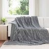 vidaXL Wohndecken 6 pcs Dunkelgrau 270 x 240 cm Fleece