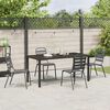 vidaXL Garten Essgruppe 5 pcs Anthrazit Pulverbeschichteter Stahl