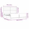 vidaXL Bettgestell mit Kopfteil Taupe 180 x 200 cm Stoff