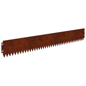 vidaXL Rasenkante 30 stk. 103 x 15 cm Stahl Rostoptik