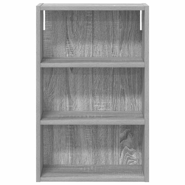 vidaXL Badezimmer-Wandschrank Graues Sonoma 40 x 16 x 62,5 cm