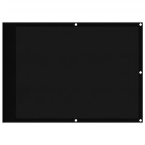 vidaXL Balkon-Sichtschutz Schwarz 75x700 cm 100 % Polyester-Oxford