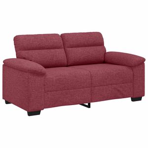 vidaXL 2-Sitzer-Sofa Weinrot 120 cm Stoff