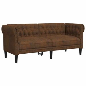 vidaXL Sofa Braun 182,5 x 74,5 x 74,5 cm Polyester