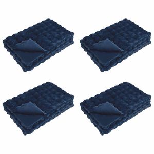 vidaXL Rutschfeste Decke aus Kunstkaninchenfell Olite 4 stk. 20.3 kg
