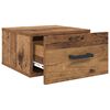 vidaXL Nachttisch mit Schubladen Altholz 35 x 35 x 20 cm Holzwerkstoff