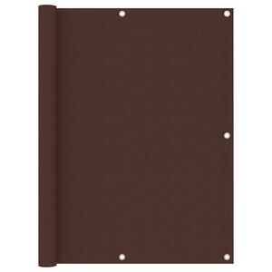 vidaXL Balkon-Sichtschutz Braun 120x300 cm Oxford-Gewebe