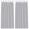 vidaXL Voile-Vorhang 2 Stk. Dunkelgrau 225 x 140 cm Polyester