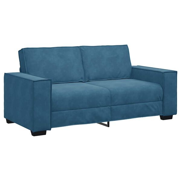 vidaXL 2-Sitzer-Sofa Blau 180x78x84 cm Samt