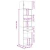vidaXL Hochschrank Schmal Eichen-Optik 50x42,5x225 cm Holzwerkstoff