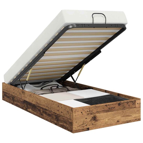 vidaXL Ottoman Bettgestell Altholz 75,5 x 190 cm Holzwerkstoff