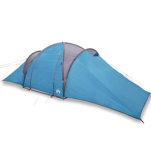 vidaXL Kuppel-Familienzelt 6 Personen Blau Wasserdicht