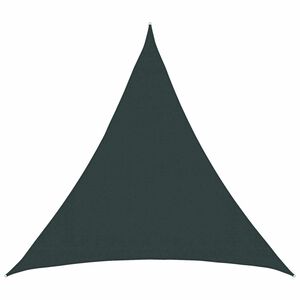 vidaXL Sonnensegel 2 x 2 x 2 m HDPE Dreieckig Dunkelgr&uuml;n