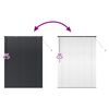 vidaXL Balkenjalousien Schwarz 175 x 125 cm Aluminium