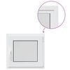 vidaXL Kellerfenster Innenseite Farbe Wei&szlig; RISOR 60 x 55 cm