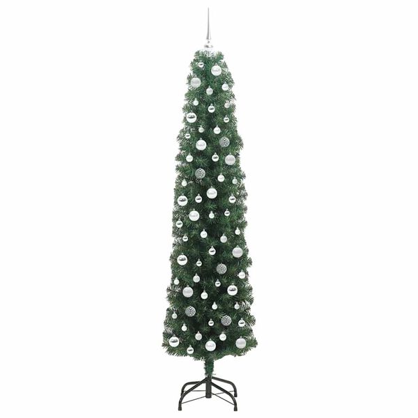 vidaXL K&uuml;nstlicher Weihnachtsbaum mit 300 LEDs mit St&auml;nder Gr&uuml;n 210 cm